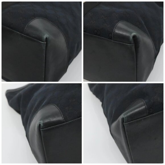 GUCCI GG Canvas Sherry Line Hand Bag Black White 002 1098 3444 Auth ep8642 - Picture 16 of 16